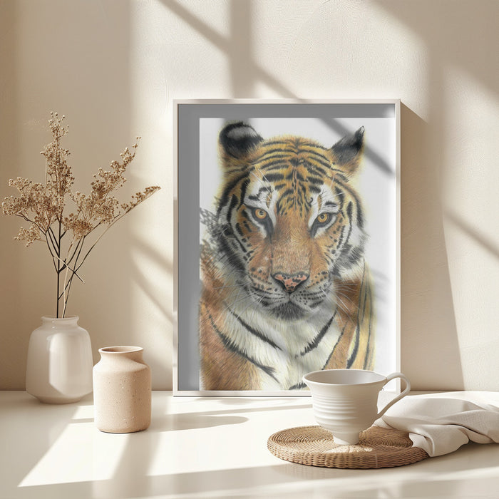 Tiger Framed Art Wall Decor