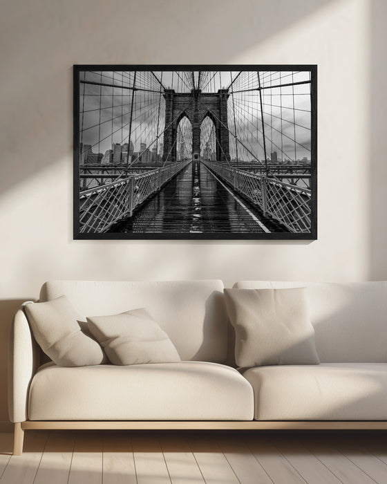 Brooklyn Bridge Landscape Framed Art