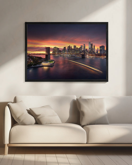 new york Landscape Framed Art