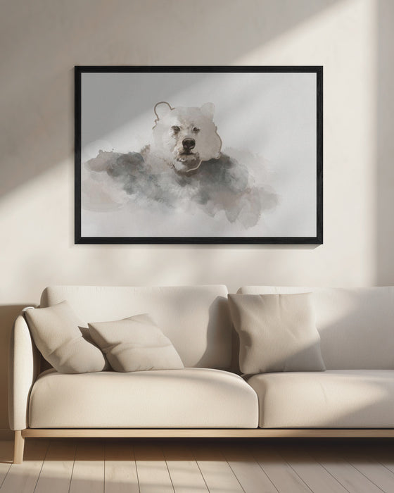 Bear Landscape Framed Art