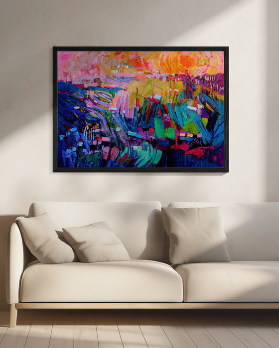 Df346 Mountaindream Landscape Framed Art