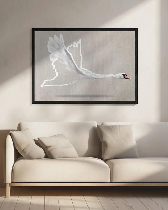 Winged One  Landscape Framed Art