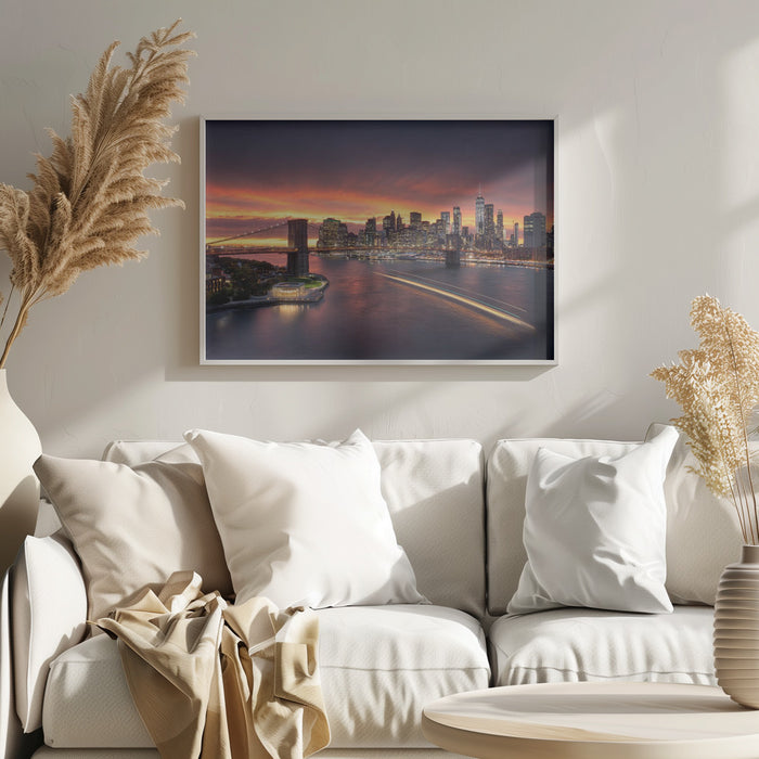 new york Landscape Framed Art