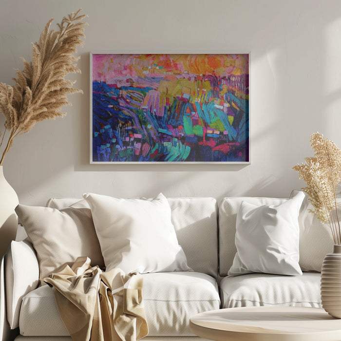 Df346 Mountaindream Landscape Framed Art