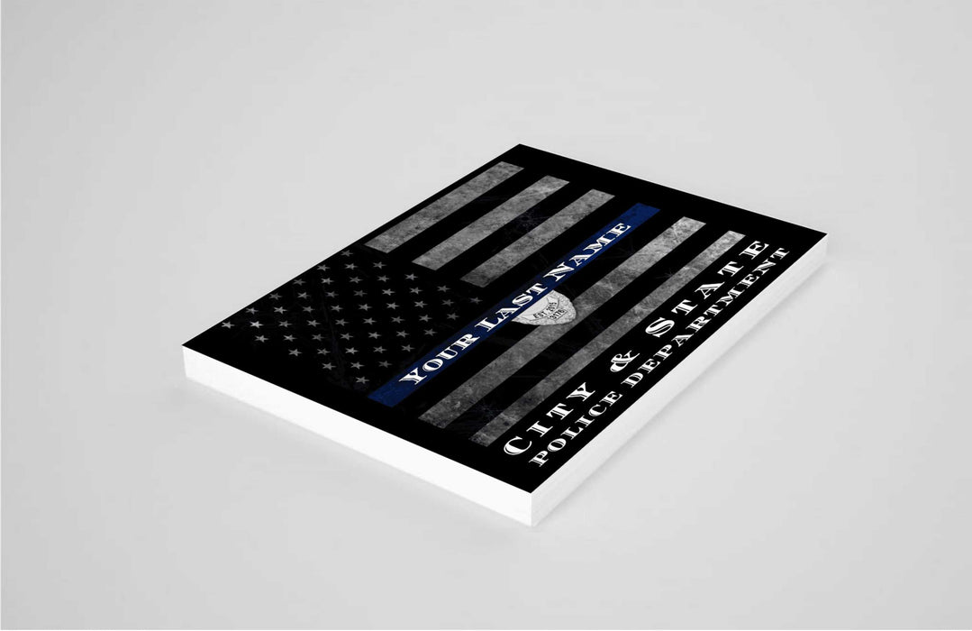 Police Officer Thin Blue Line Flag Framed Art Custom Art Picture Frame Store New Jersey