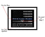 Thin blue line Police officer retirement Gift Sign