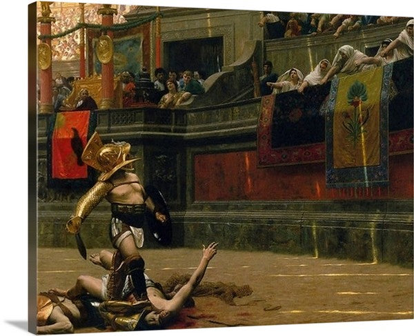 Pollice Verso by Jean-Léon Gerome Canvas Classic Artwork