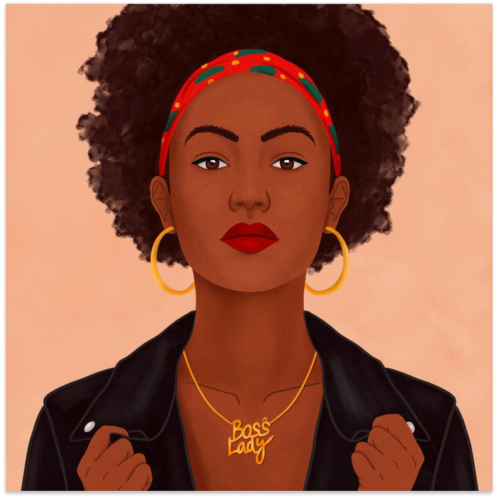 Boss Lady Square Canvas Art Print