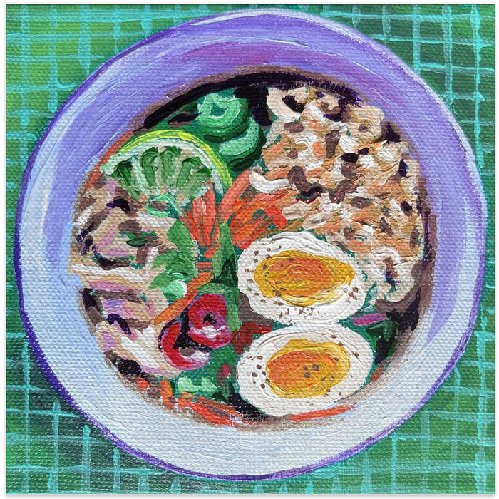 Ramen Square Canvas Art Print