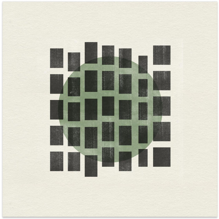 Minimalist Japandi 01 Square Canvas Art