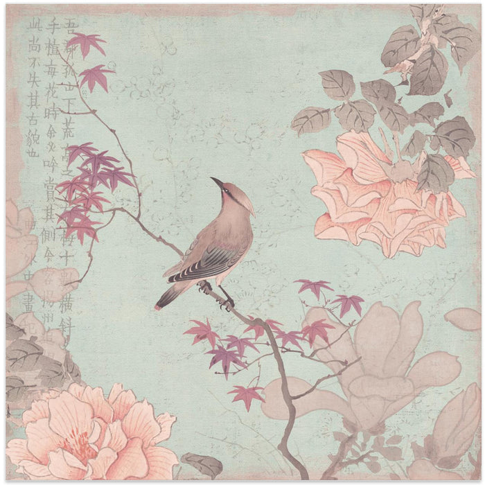 Chinoiserie No2 Square Canvas Art Print