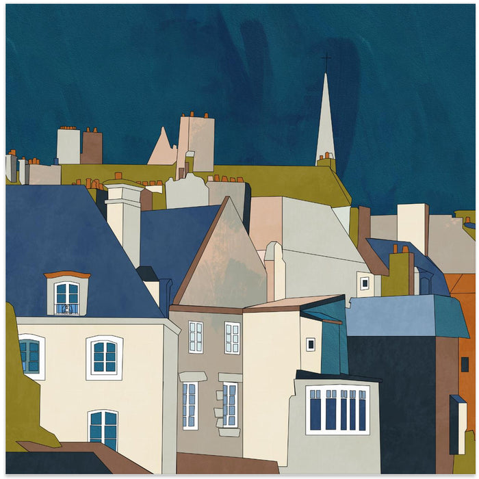 Saint Malo Kopie Square Canvas Art