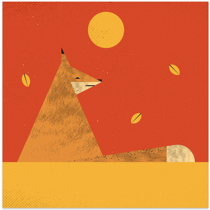 Fox Square Canvas Art Print