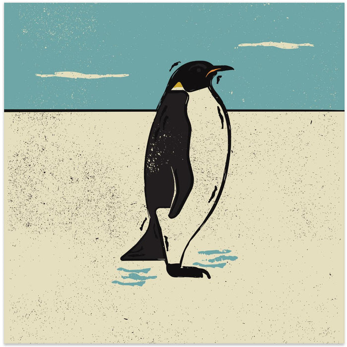 Penguin Square Canvas Art Print