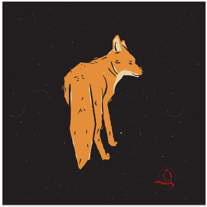 Fox Square Canvas Art Print