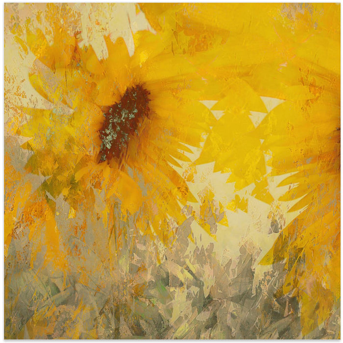 Sunflower Square Canvas Art Print