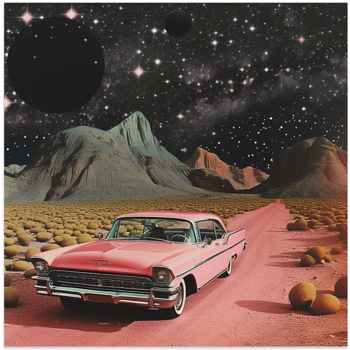 SpaceRide 6.0 Square Canvas Art Print