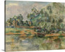 Riverbank (1895) by Paul Cézanne Canvas Classic Artwork