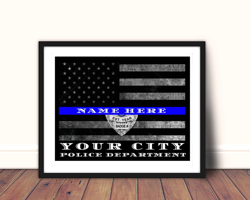 San Francisco Police Department Thin blue Line Police Gift