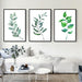 Artwork Set of 3 Tropical Leaf Framed Art Print Set Botanical Home Wall Art