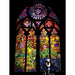 Banksy Graffiti Stained Glass Window Wall Art framed canvas