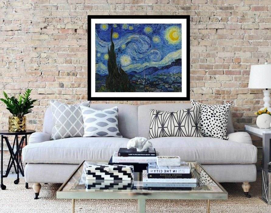 Starry Night Vincent Van Gogh Artwork Framed Art Canvas Prints