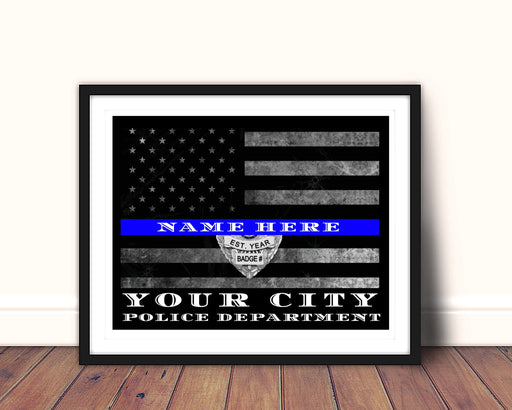 Suffolk County Police Department Thin blue Line Police Gift