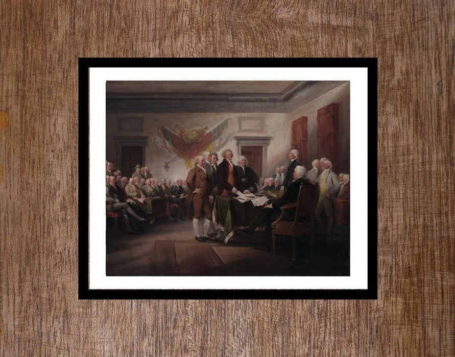 The Declaration of Independence signing art framed print Picture Frame Store New Jersey