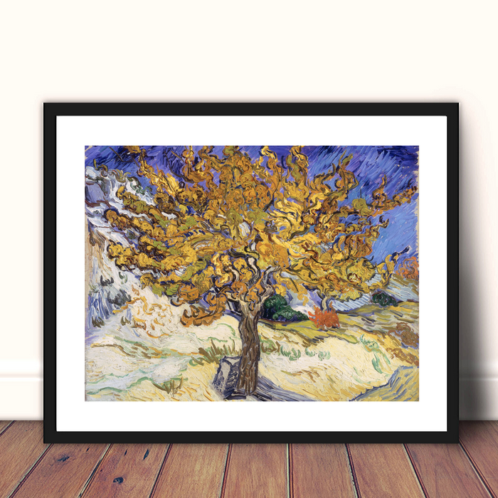 The Mulberry Tree by Vincent Van Gogh Framed Art Canvas Prints