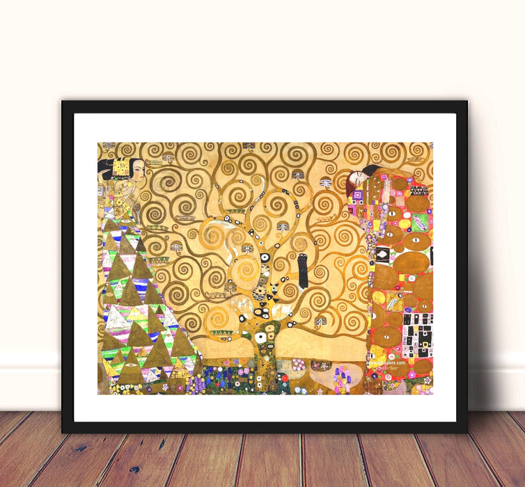 The Tree of Life 1909 by Gustav Klimt Framed Art Canvas Prints