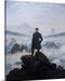 The Wanderer Above The Sea of Fog by Caspar David Friedrich Art Canvas Classic Artwork