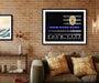 Thin Blue Line Flag Police Officer Gift Art Framed Picture Frame Store New Jersey