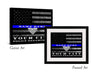 Thin Blue Line Police dept Officer gift frameThin Blue Line Police dept Officer gift frame