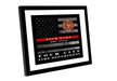 Thin red line flag custom made for firefighter home Picture Frame Store New Jersey