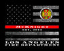 Thin Red Line Flag Los Angeles Fire department firefighter firemen