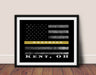 Thin Yellow Line Flag Security Guard Loss Prevention Tow Truck Drivers Truck Drivers