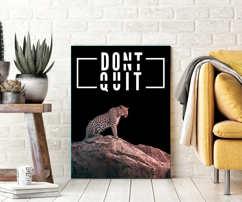 Motivational Inspirational Wall art Dont Quite Tiger frame Canvs Print