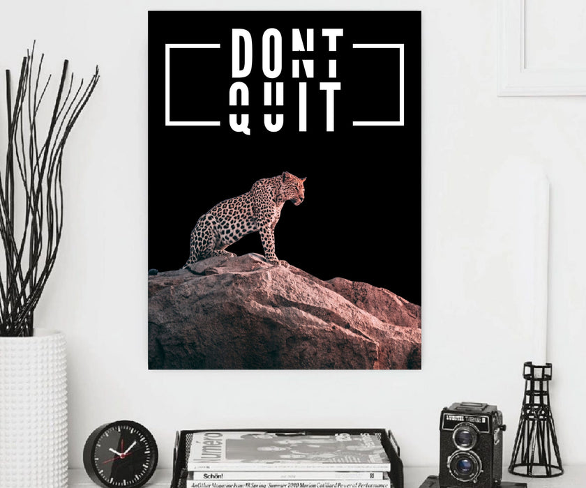 Motivational Inspirational Wall art Dont Quite Tiger frame Canvs Print