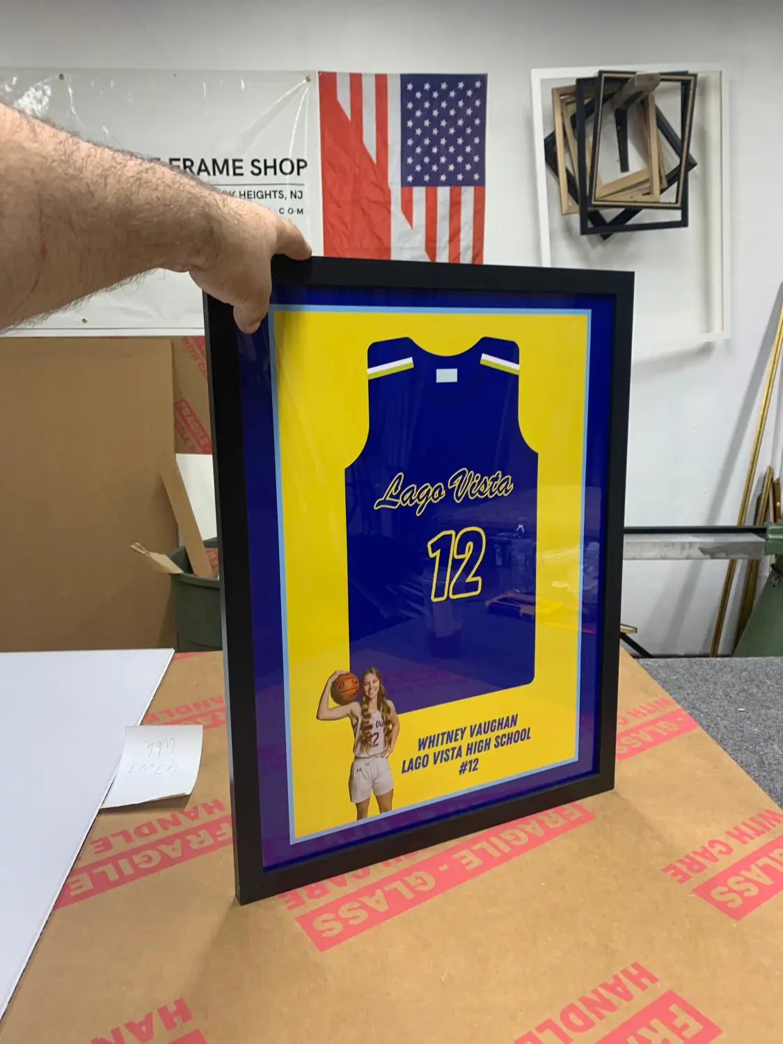 Celebrate Senior Night with a Unique High School Picture Frame Gift from shopmodernmemory.com