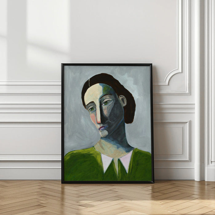 Waiting Woman Framed Art Wall Decor - Framed Art