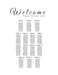 Wedding Seating Chart 20x30inch