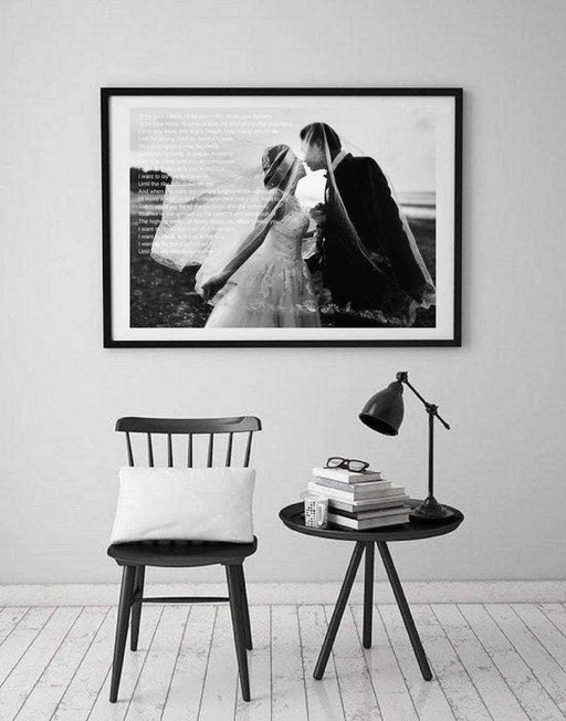 Wedding Song First Dance Lyrics Anniversary Gifts wall art Picture Frame Store New Jersey