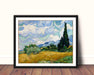 Wheat Field with Cypresses by Vincent Van Gogh Classic Art Canvas