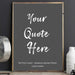 Word art quote home decor art print Picture Frame Store New Jersey