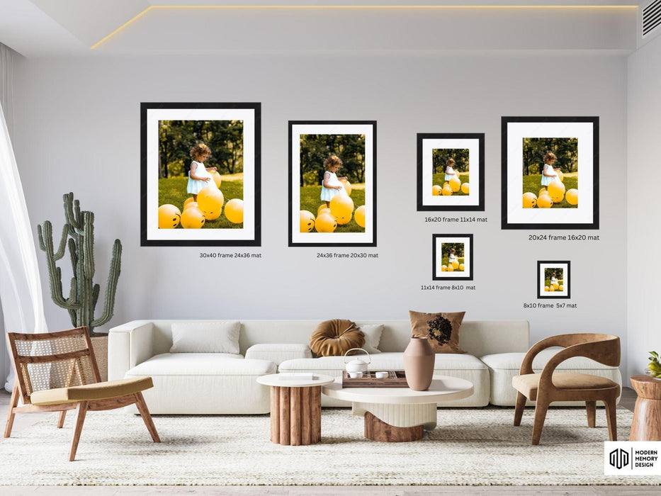 20x24 Frame With 16x20 Mat Photo Poster Print - Frame Store Online - Modern Memory Design Picture frames - New Jersey Frame shop custom framing