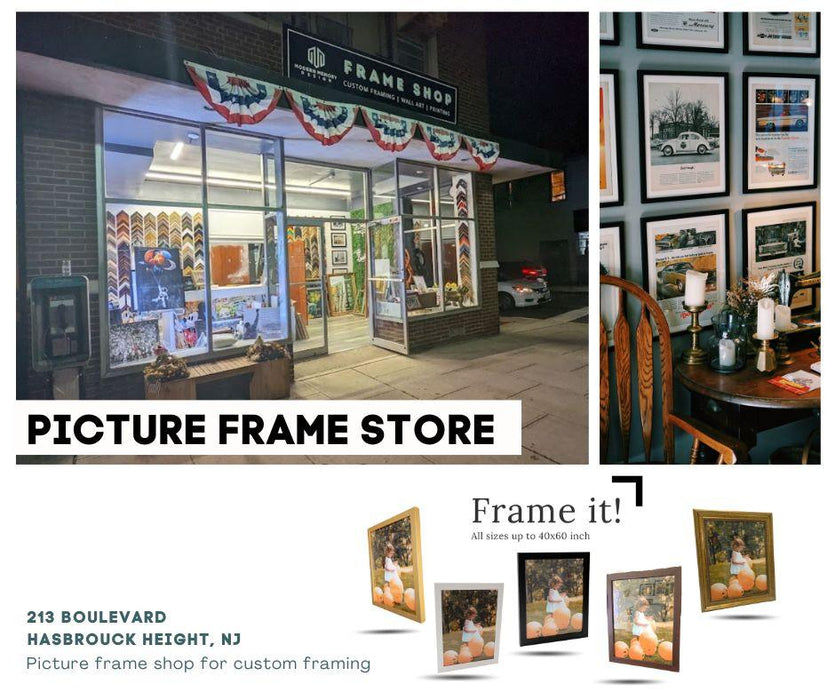 20x30 Picture Frame for 20x30 Poster Art Print Custom Framing - Modern Memory Design Picture frames - New Jersey Frame shop custom framing