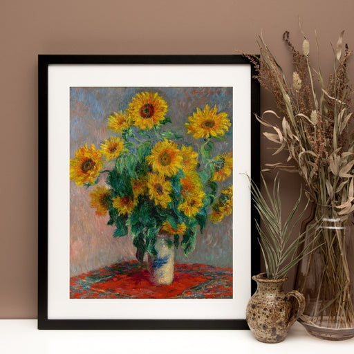 Sunflowers by Claude Monet Classical Framed Art Canvas Prints