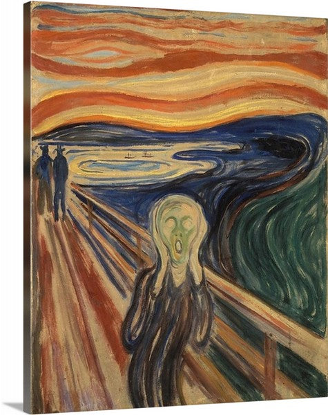 The Scream by Edvard Munch Canvas Classic Artwork