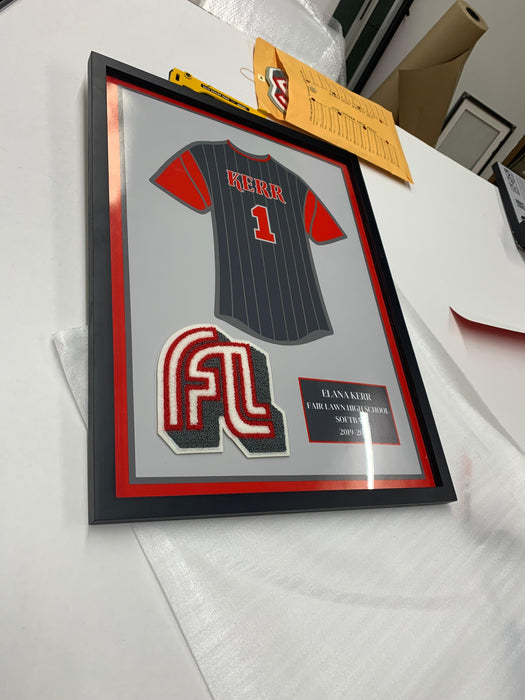 Girls basketball college Senior Award Night Gift Idea - Jersey Frame Print - Modern Memory Design Picture frames - New Jersey Frame shop custom framing