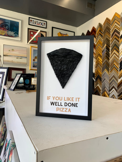 Pizza slice frame picture framed pizza gift idea nj frame shop